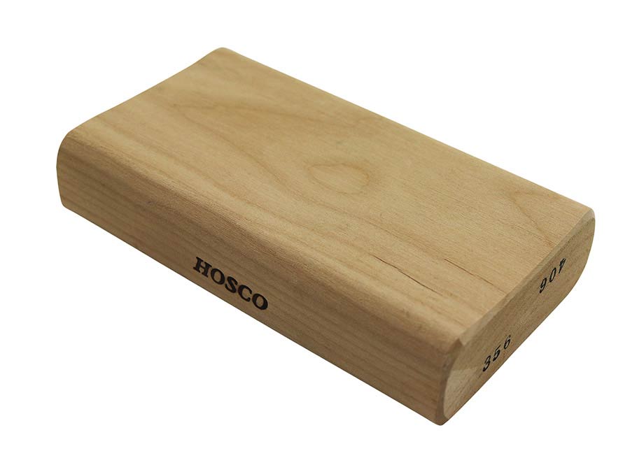 Hosco radius sanding block for shaping fingerboard 14