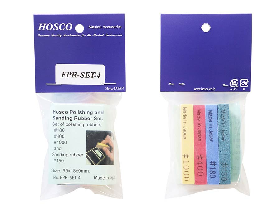 Hosco Japan fret polishing rubbers 4/set