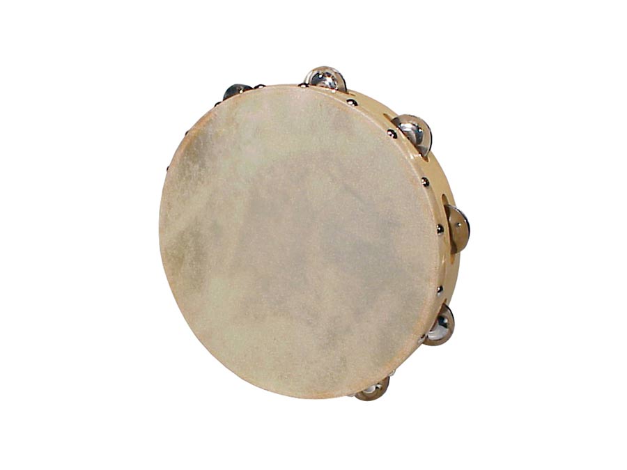 Tambourine, rawhide skin, wood, 10