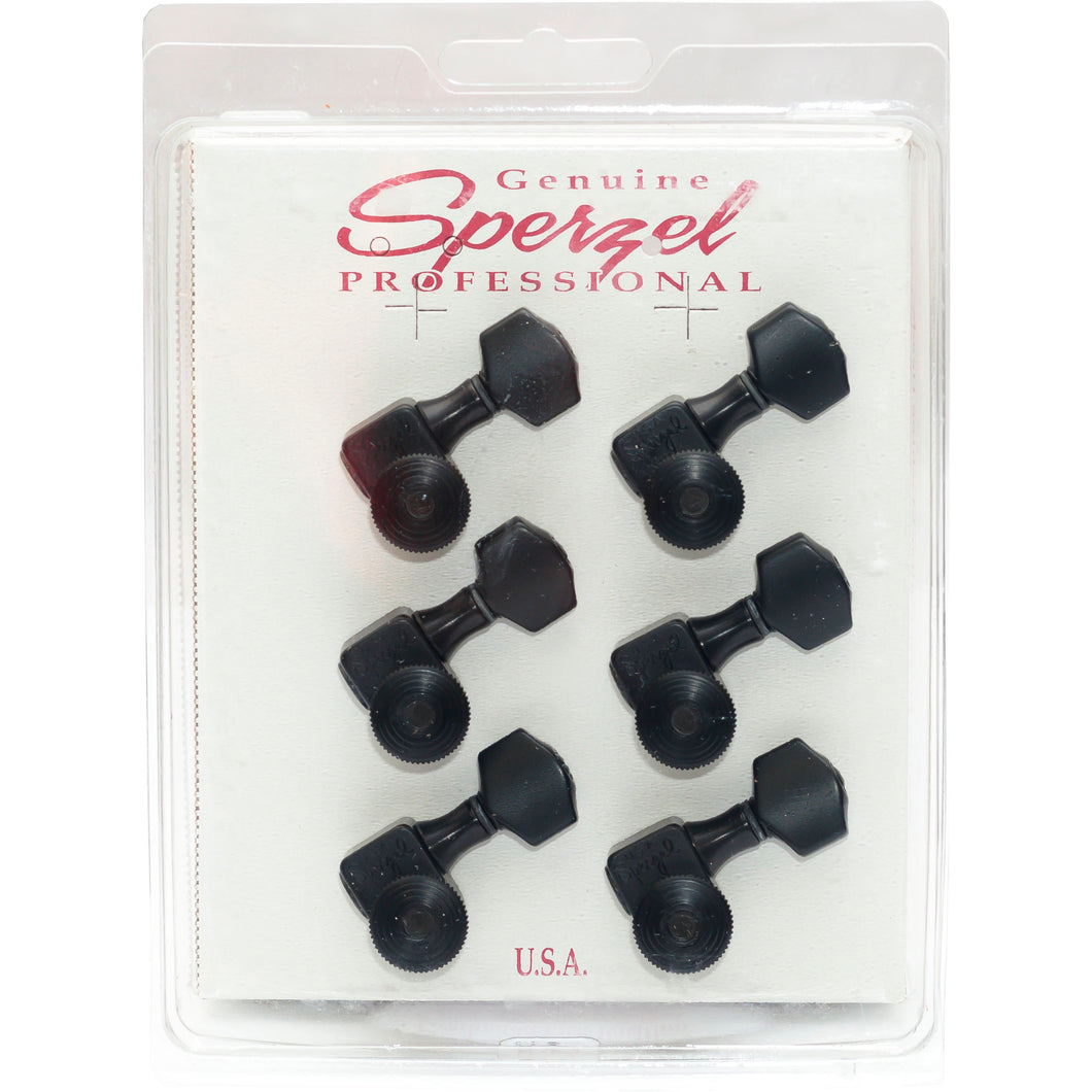 Sperzel Trim Lok Machineheads (6 Inline) - Black