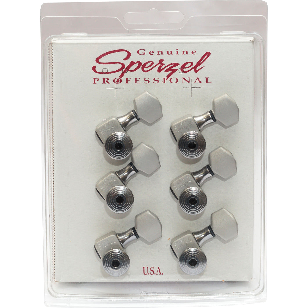 Sperzel Trim Lok Machineheads (6 Inline) - Satin Chrome