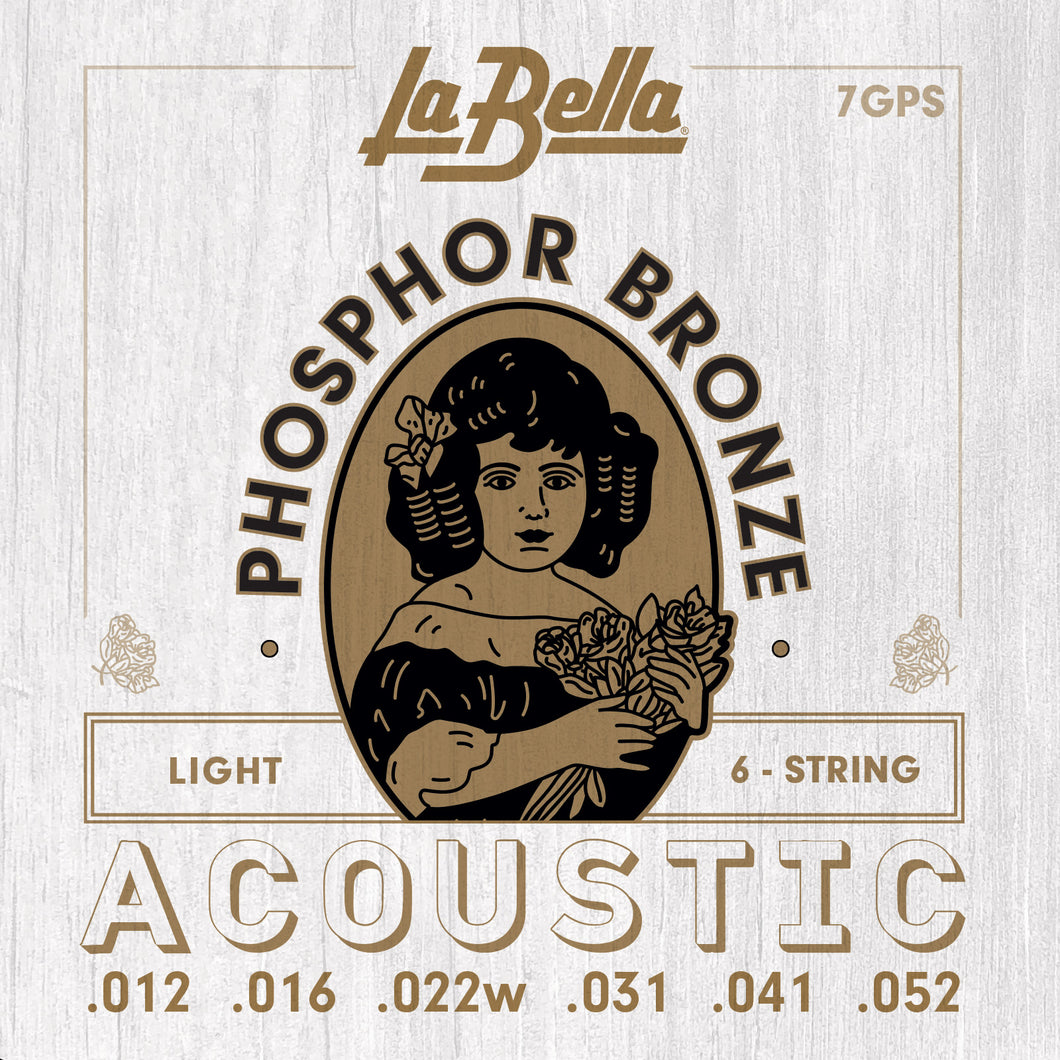 La Bella 7GPS PHOSPHOR BRONZE LIGHT