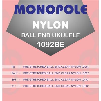 Monopole 1092Be Ball End Nylon Ukulele Set