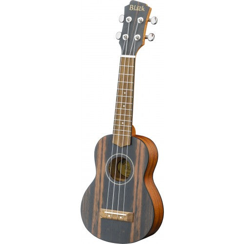 Adam Black Soprano Ukulele Striped Ebony