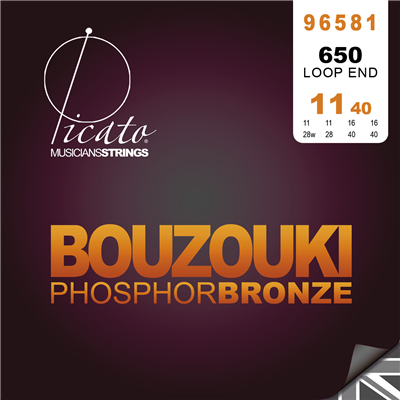 Picato Phosphor Bronze Bouzouki (Irish) 11-40 Loop End