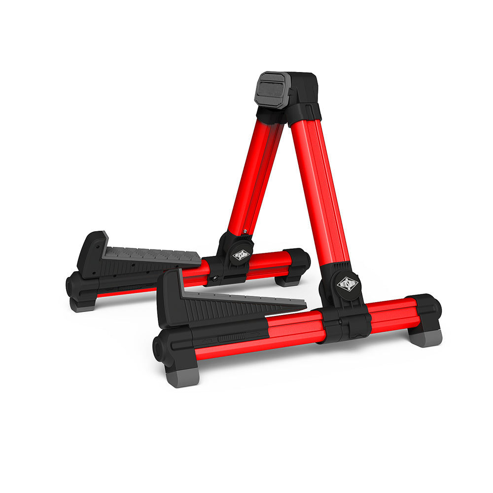 Red guitar stand