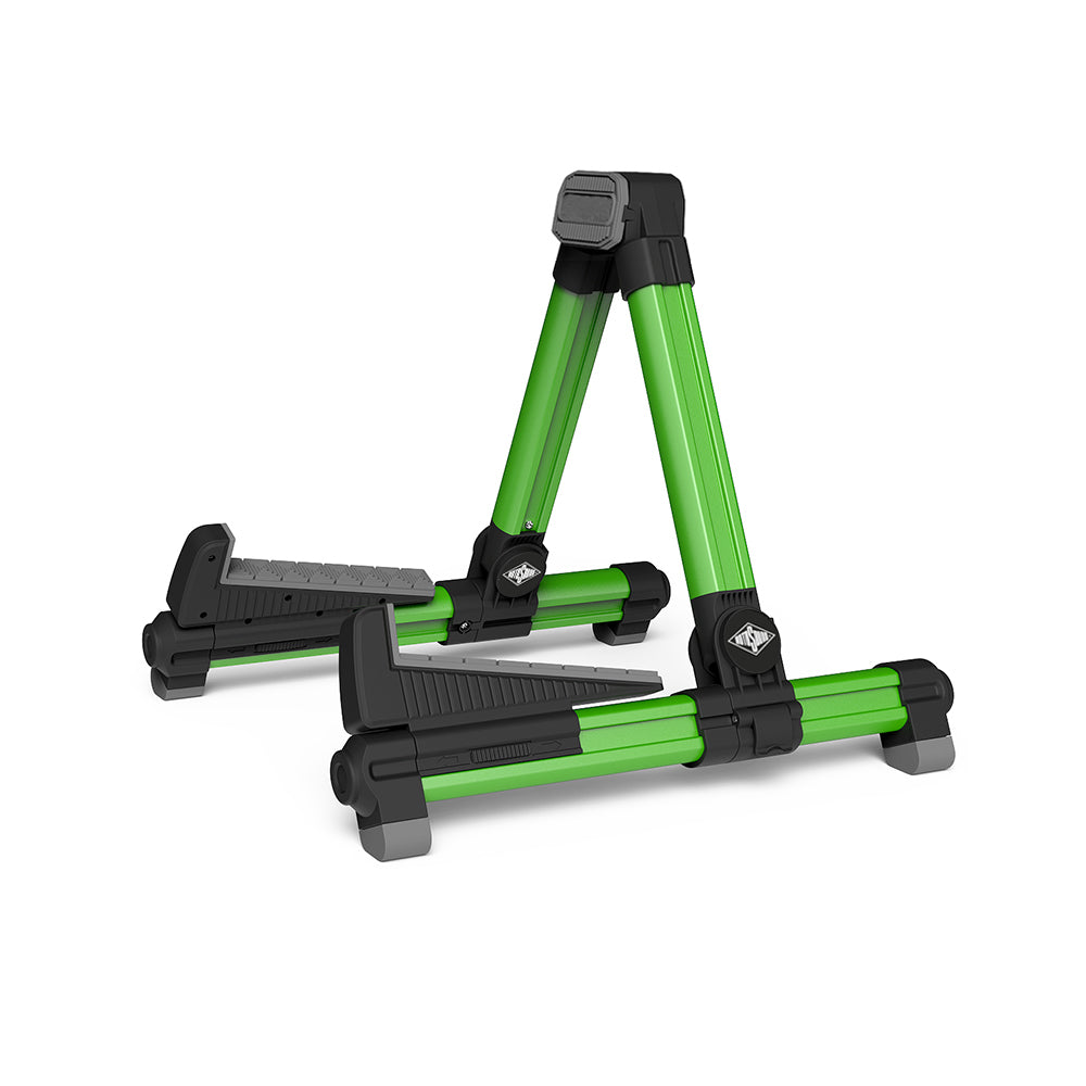 Green guitar stand