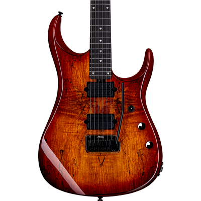 SBMM JP150 Dimarzio Blood Orange Burst Ebony