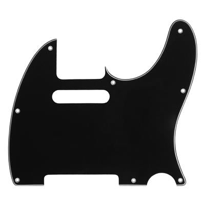 Telecaster 3 Ply Pickguard Black