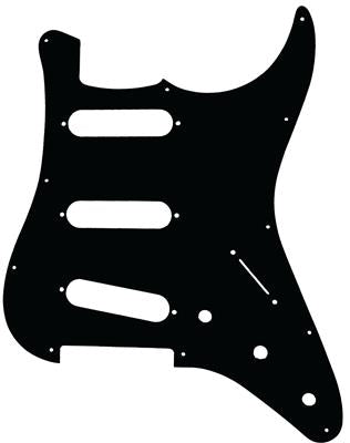 Sc Sss 1 Ply Pickguard Black