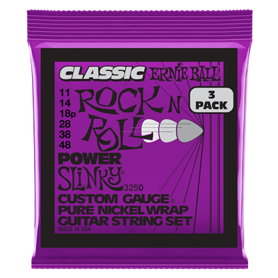 Ernie Ball Classic Pure Nickel Slinky Set 11-48 (3 Set Pack)