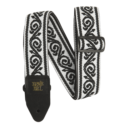 Ernie Ball Black Vine Jacquard Strap