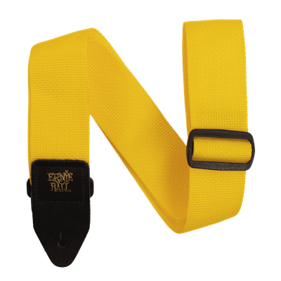 Ernie Ball Strap Polypro Yellow & Black