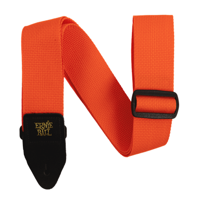 Ernie Ball Strap Polypro Orange & Black