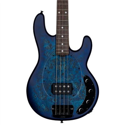 SBMM Stingray 4 Poplar Burl Top Neptune Blue Satin Rn