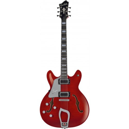 Hagstrom Super Viking Wild Cherry Transparent Left Handed