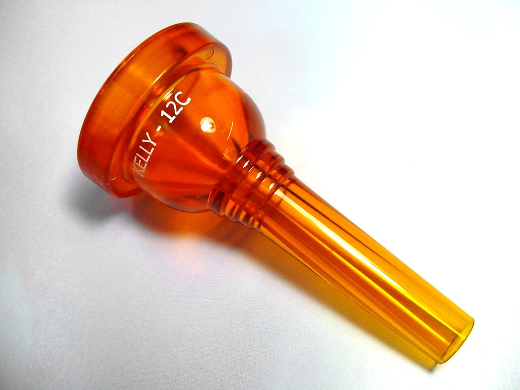 Kelly Mouthpieces Trombone Mouthpiece 12C Crystal Orange